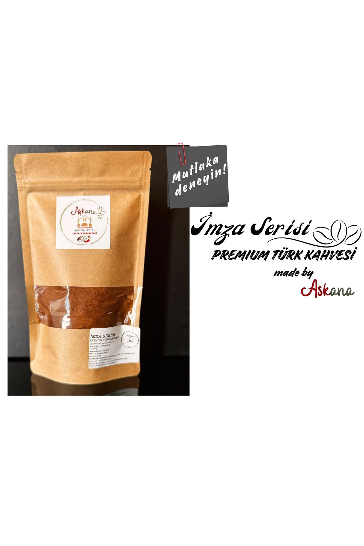 İmza Serisi Premium Türk Kahvesi 125 g - Özel Kavrum Taze Öğütülmüş Yüksek Köpüklü