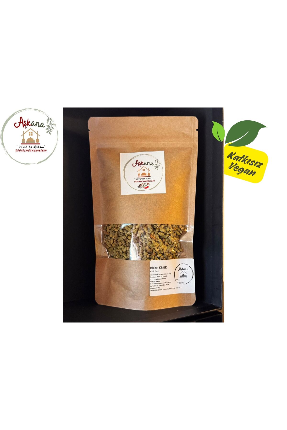 Bilye Kekik 50g - Doğal Taze Top Kekik 1. Kalite Yöresel Keskin Aromalı Şifalı Bilye Kekik