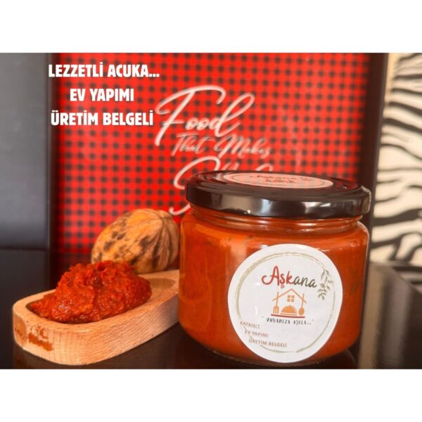 Acuka 300g - Karadeniz Usulü Ev Yapımı Katkısız Cevizli Kahvaltılık Sos ve Meze